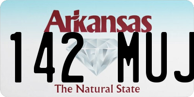 AR license plate 142MUJ