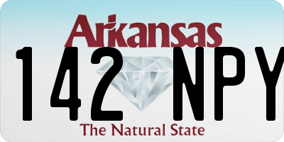 AR license plate 142NPY