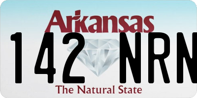 AR license plate 142NRN