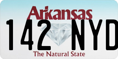 AR license plate 142NYD