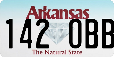 AR license plate 142OBB