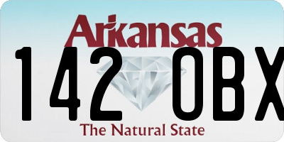 AR license plate 142OBX