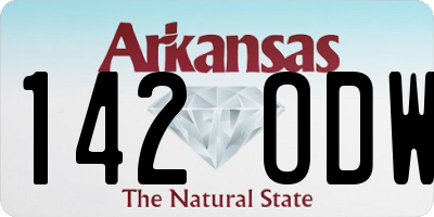 AR license plate 142ODW