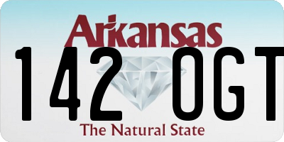 AR license plate 142OGT