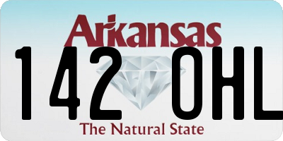 AR license plate 142OHL