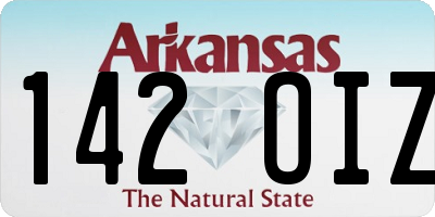 AR license plate 142OIZ