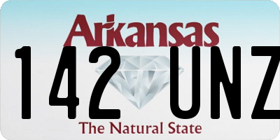 AR license plate 142UNZ