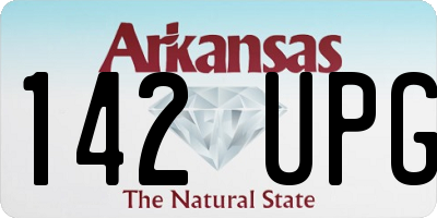 AR license plate 142UPG