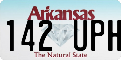 AR license plate 142UPH