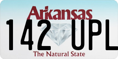 AR license plate 142UPL