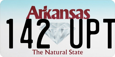 AR license plate 142UPT