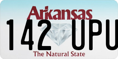AR license plate 142UPU