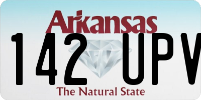 AR license plate 142UPV