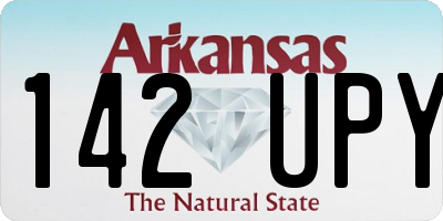 AR license plate 142UPY