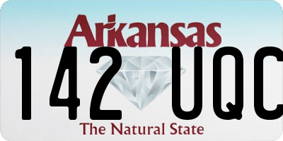 AR license plate 142UQC