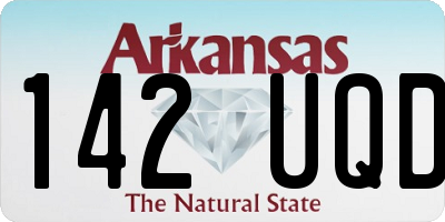 AR license plate 142UQD