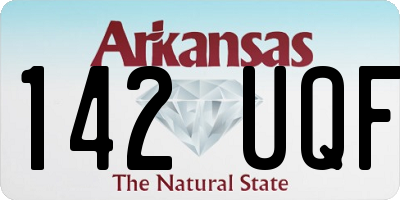 AR license plate 142UQF