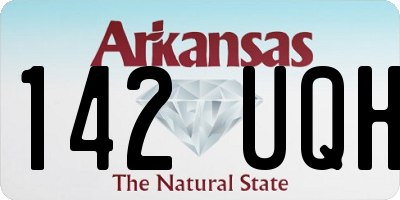 AR license plate 142UQH