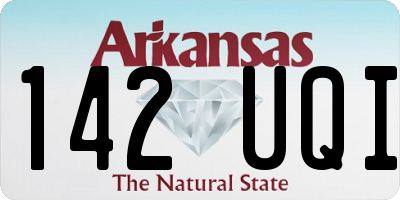 AR license plate 142UQI