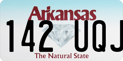 AR license plate 142UQJ