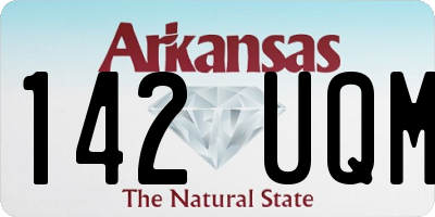 AR license plate 142UQM