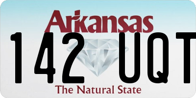 AR license plate 142UQT
