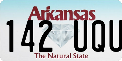 AR license plate 142UQU