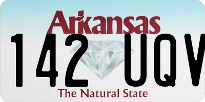 AR license plate 142UQV