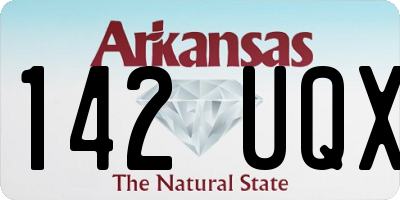 AR license plate 142UQX