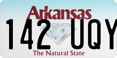 AR license plate 142UQY
