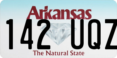 AR license plate 142UQZ