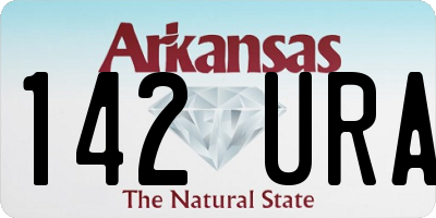 AR license plate 142URA