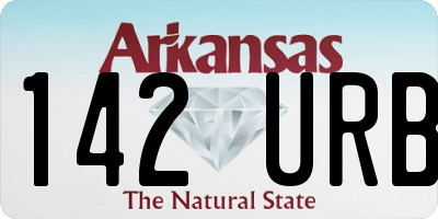 AR license plate 142URB