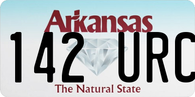 AR license plate 142URC