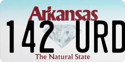 AR license plate 142URD