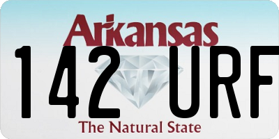 AR license plate 142URF