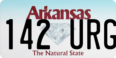 AR license plate 142URG