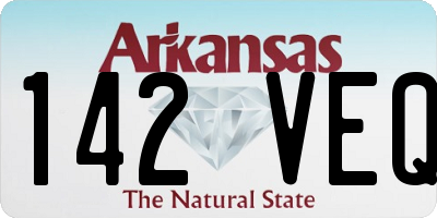 AR license plate 142VEQ