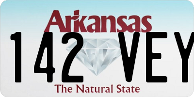 AR license plate 142VEY