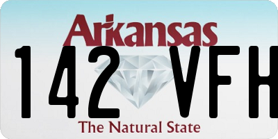 AR license plate 142VFH