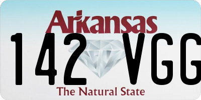 AR license plate 142VGG