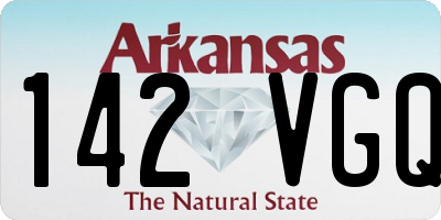 AR license plate 142VGQ