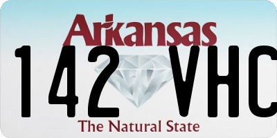 AR license plate 142VHC