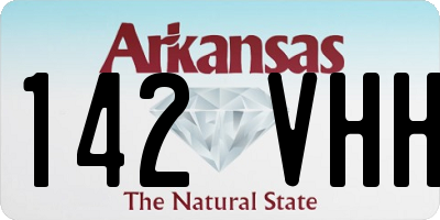 AR license plate 142VHH