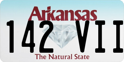 AR license plate 142VII