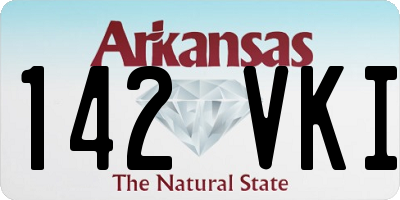 AR license plate 142VKI