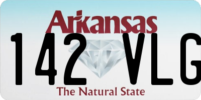 AR license plate 142VLG
