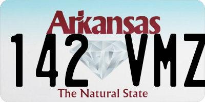 AR license plate 142VMZ