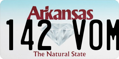 AR license plate 142VOM
