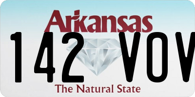 AR license plate 142VOV